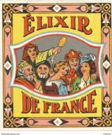 JY 1 / Label ETIQUETTE ELIXIR DE FRANCE Coupe Alcool - Rhum