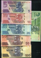 Zimbabwe 6 Notes Set Animal ，(2019-20) $2-$100 ， UNC - Zimbabwe