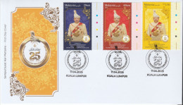 Malaysia 2025-4 Silver Jubilee Of Raja Of Perlis' Reign FDC (color) Royalty - Malaysia (1964-...)