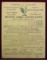 CPA Double 1908 Mornimont, Société Le Coq Royal - Concours De Petits Coqs Chantants - Jemeppe-sur-Sambre