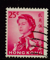 Hong Kong 1966 25c Cerise SG 226 Used - Oblitérés