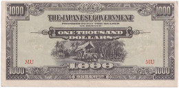 Malaya. 1000 Dollars 1945 MU. KM M10B. The Japanese Gouverment. - Other - Asia