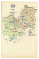 UK 88 - 26947 UNGVAR Map. Ukraine - Old Postcard - Unused - Ucraina