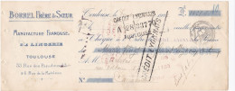 Lot 4 Lettres De Change De Toulouse (31) Pour Carcassonne (11) - 1922 - Cachet Fiscal 20c - Bills Of Exchange