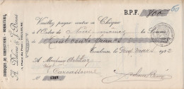 Lot 7 Lettres Change De Toulouse (31) Pour Carcassonne (11) - 1922 - Cachet Fiscal 20c - A. Delcous & J. Benné - Bills Of Exchange