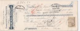 Lot 7 Lettres Change De Toulouse (31) Pour Carcassonne (11) - 1922 - Timbres Fiscaux EC 378-379-380-384-387-388-451-460 - Bills Of Exchange