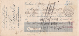 Lot 4 Lettres Change De Toulouse (31) Pour Carcassonne (11) - 1922 - Cachet Fiscal 20c - Ets G. Guerlin - Bills Of Exchange