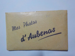 AUBENAS "Mes Photos D'Aubenas" Pochette De 12 Photos N&B - Aubenas