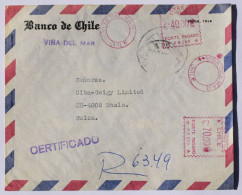 Lettre Recommandée Du Banco De Chile Vers La Suisse - Chili