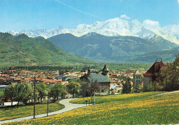 74 SALLANCHES VUE GENERALE ET LE MASSIF DU MONT BLANC - Sallanches