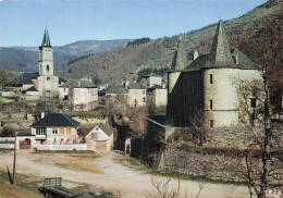 48 FLORAC LE CHATEAU ET L EGLISE - Florac