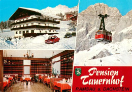 Ramsau Dachstein Steiermark Pension Tauernhof Gastraum Seilbahn - Autres & Non Classés