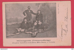 Circus /  Cirque - Le Dompteur Camillius Et Ses éléves - Ménagerie Franco-Belge  ( Voir Verso ) - Cirque