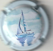 Capsule Champagne VINCENT_LAMOUREUX { N°34 : Voilier AR 2023 , Numérotée 297/360 ; AUBE Les Riceys } 6€ {S18-25} - Autres & Non Classés