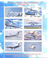 2025. Tajikistan, Centenary Of Civil Aviation In Tajikistan, Sheetlet,   Mint/** - Tadjikistan