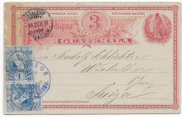 Postkarte Guatemala In Die Schweiz, 1894 - Guatemala