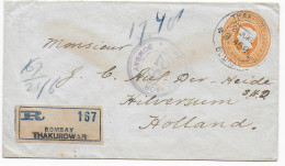 Registered Thakurdwar/Bombay To Hilversum/NL, 1916, Censor Bombay - Autres & Non Classés
