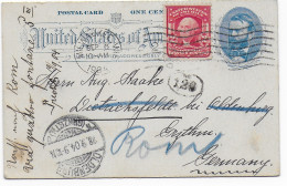 Picture Post Card Miliwa Lake Wis 1904 To Oldenburg - Andere & Zonder Classificatie