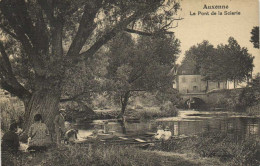 Auxonne Le Pont De La Scierie Animée RV - Auxonne
