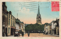 51 MOURMELON LE GRAND EGLISE ET PLACE CLEMENCEAU - Mourmelon Le Grand