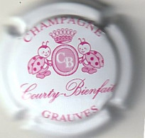 Capsule Champagne COURTY_BIENFAIT { N°14 : Blanc Et Rose } {S18-25} - Autres & Non Classés