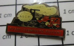 816c Pin's Pins / Beau Et Rare / SPORTS / RUGBY ASCP CHEMINOTS POITIERS - Rugby