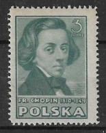 Poland 1947 Mi 457 Fi 422B Mh - Mint Hinged  (PLZE4 PLD457) - Musique