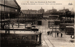 CPA Greve Des Cheminots (10e) Gare Du Nord Désertée (176157) - Streiks