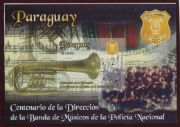 10.161) MiNr.: Block 485 - Postfrisch - Polizei / Musik - Paraguay