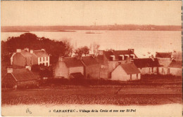 CPA CARANTEC - Village De La Croix Et Vue Sur St-POL (457504) - Carantec