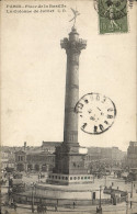CPA Paris Place De La Bastille La Colonne De Juillet - Squares