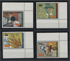 5667) MiNr.: 467-70 Und Block 17 Postfrisch - Polizei - Haute-Volta (1958-1984)