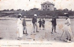 44 - Loire Atlantique -  LA BERNERIE -   La Partie De Croquet Sur La Petite Plage - La Bernerie-en-Retz
