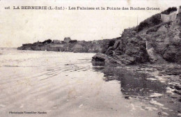 44 - Loire Atlantique -  LA BERNERIE - Les Falaises Et La Pointe Des Roches Grises - La Bernerie-en-Retz