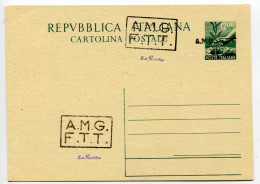 TriesteA-C.P.L.12 "Democratica" N.C3B (sopr.A+B) Varietà Doppia Soprastampa"B" - Mint/hinged
