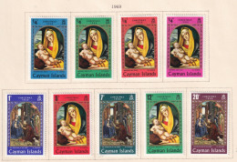 CAYMAN ISLANDS  -  1969 Christmas Set Hinged Mint - Iles Caïmans