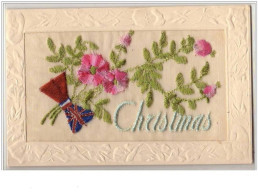 N°394 - Carte Brodée - Christmas - Embroidered