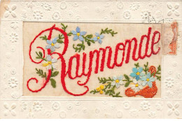 N°24051 - Carte Brodée - Prénom Raymonde - Embroidered