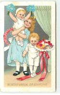 N°21997 - Flatscher - Die Besten Wünsche Zum Geburtstage - Enfants Apportant Des Bouquets - Geburtstag