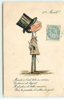 N°19779 - 1er Avril - Homme Portant Un Haut De Forme Et Un Poisson Dans La Poche - Erster April