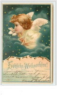 N°3586 - Frohliche Weihnachten - Clapsaddle - Tete D'ange Dans Les Etoiles - - Andere & Zonder Classificatie