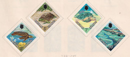 CAYMAN ISLANDS  -  1971 Turtles Set Hinged Mint - Iles Caïmans