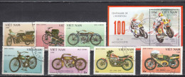 Vietnam 1985 - 100 Years Of Motorcycles, Mi-Nr. 1572/78+Bl. 37, Used - Viêt-Nam