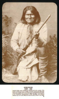 CPSM / CPM 11.1 X 16,1 Etats Unis USA Indien Apache GERONIMO 1829? -1909  (légende En Photo) Old West Collectors Series - Autres & Non Classés