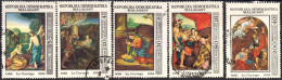 République Madagascar - 1984 - 450ème Anniversaire De La Mort De Le Corrège- Y&T 709 à 713 (complet) Oblitérés - Madagascar (1960-...)