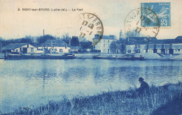 Nort Sur Erdre * Péniches Batellerie , Le Port * Barge Chaland Péniche * Villageois - Nort Sur Erdre