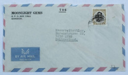 Lettre Commerciale De Bangkok (Thaïlande) Vers La Suisse – Moonlight Gems - Thaïlande