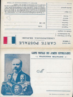 Carte Double Des Armees Republicaines - Franchise Militaire - Guerre 1914/18 . - Guerra 1914-18