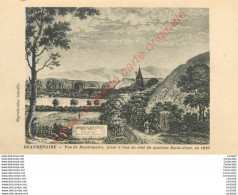38.  BEAUREPAIRE .  Vue Prise à L'est Du Côté Du Quartier St-Jean En 1810 . - Beaurepaire