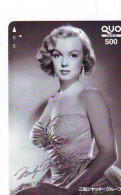 Carte Prépayée Japon * MARILYN MONROE (342) PREPAID CARD JAPAN * MUSIC * MUSIQUE * MUSIK * CINEMA * FILM - Cinema